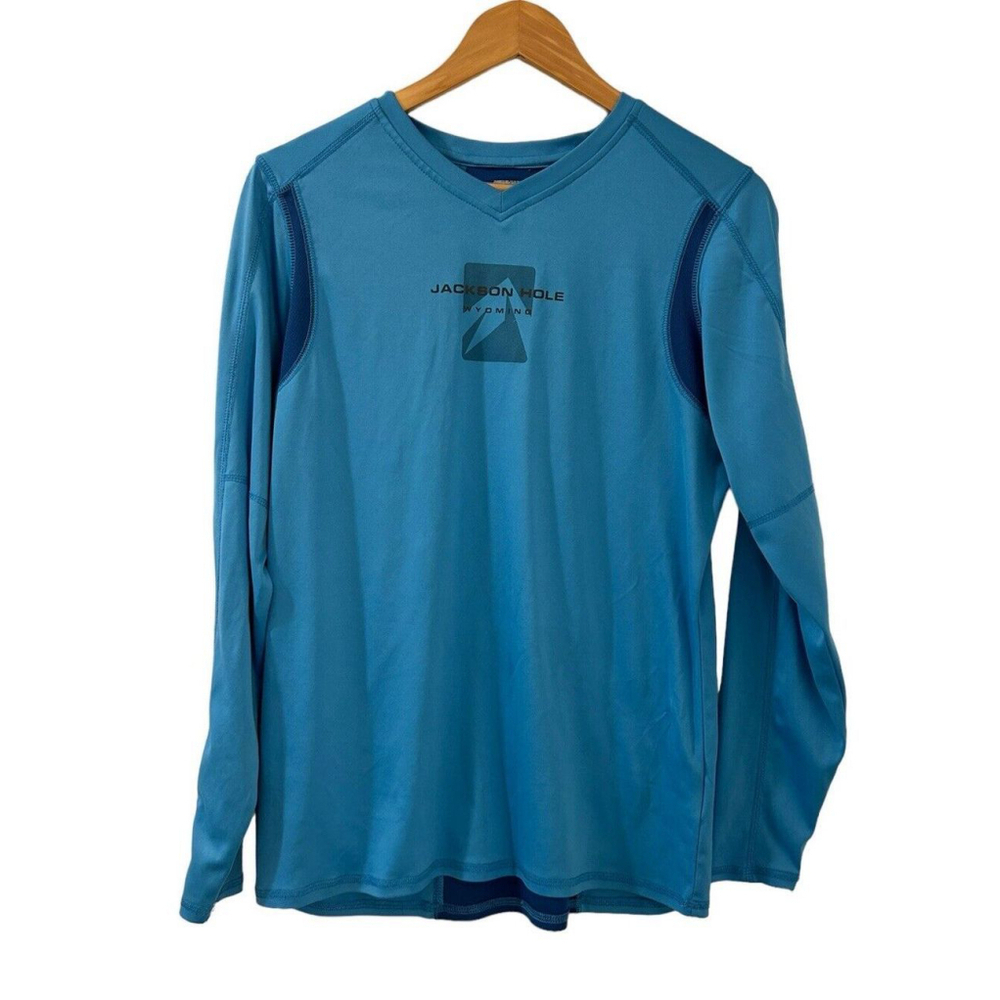 Storm Creek Jackson Hole Blue Long Sleeve Shirt Large